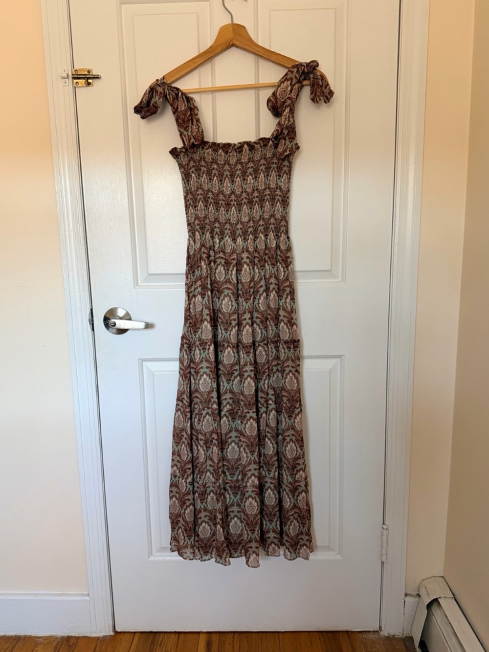 Hill House The Ribbon Ellie Nap Dress in Sage Pinecone